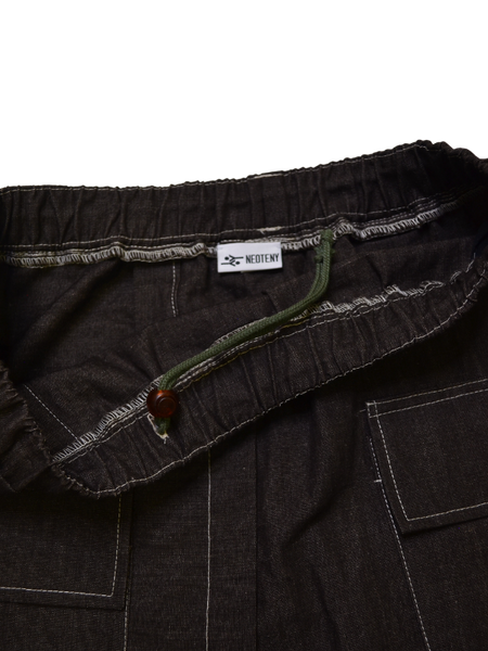 Asymmetrical Cargo Skirt - Dirt Denim