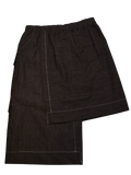 Asymmetrical Cargo Skirt - Dirt Denim