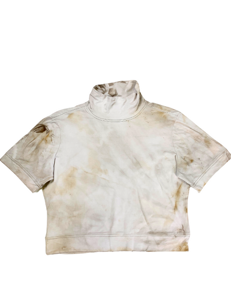 Rust Dyed Cultivated Crop Top #11 - LARGE