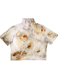 Rust Dyed Cultivated Crop Top #12 - LARGE