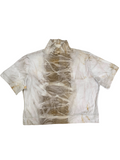 Rust Dyed Cultivated Crop Top #13 - XLARGE