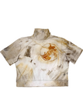 Rust Dyed Cultivated Crop Top #15 - XLARGE