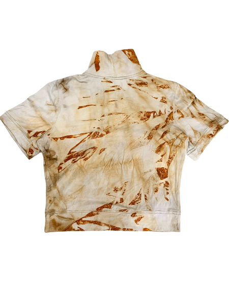 Rust Dyed Cultivated Crop Top #2 - SMALL